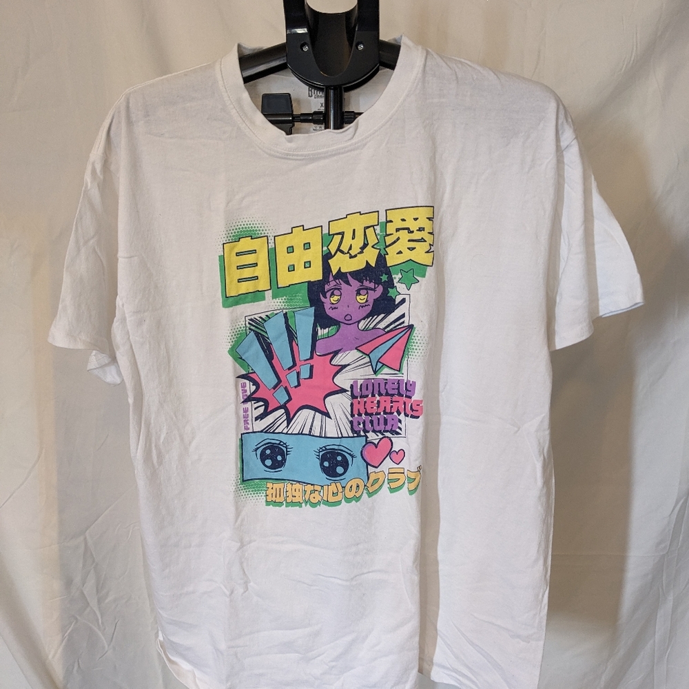 Brisco Brands Anime Lonely Hearts Club T-shirt Size XL